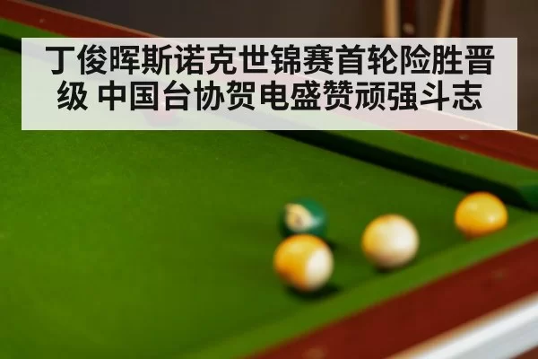 丁俊晖斯诺克世锦赛首轮险胜晋级 中国台协贺电盛赞顽强斗志